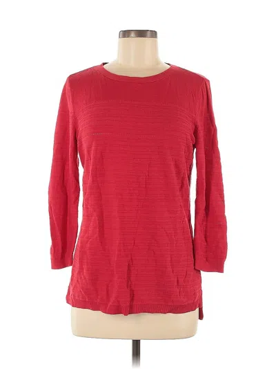 Pre-owned Talbots Pullover Sweater In Red