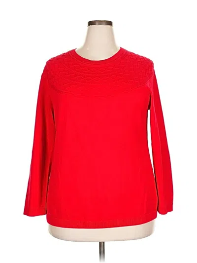 Pre-owned Talbots Pullover Sweater In Red
