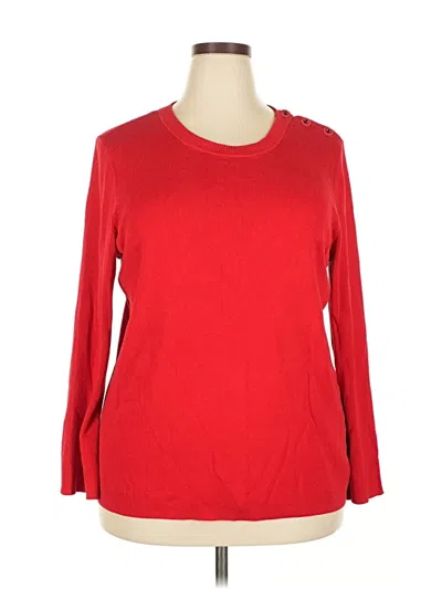 Pre-owned Talbots Pullover Sweater In Red