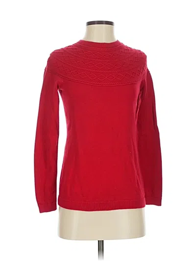 Pre-owned Talbots Pullover Sweater In Red