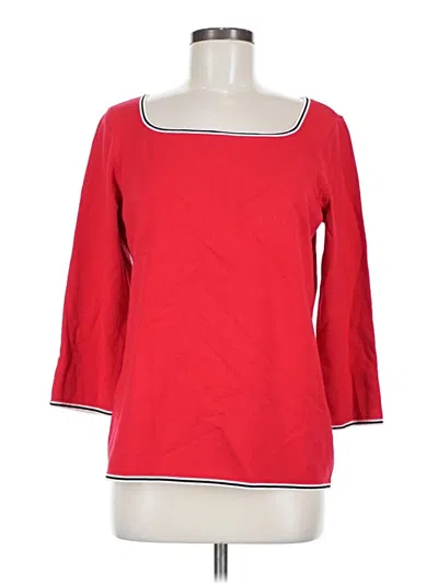 Talbots Pullover Sweater In Red