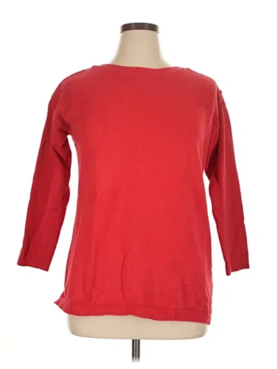 Pre-owned Talbots Pullover Sweater In Red