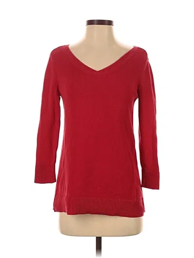 Pre-owned Talbots Pullover Sweater In Red
