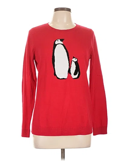 Pre-owned Talbots Pullover Sweater In Red