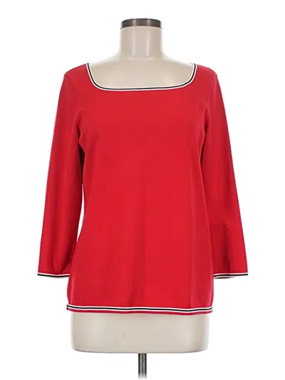 Pre-owned Talbots Pullover Sweater In Red