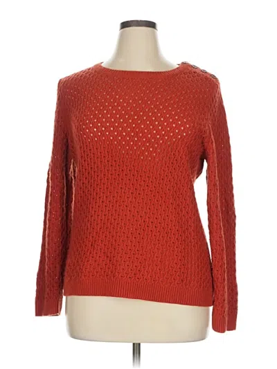 Pre-owned Talbots Pullover Sweater In Red