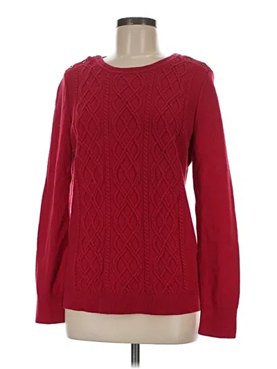 Pre-owned Talbots Pullover Sweater In Red