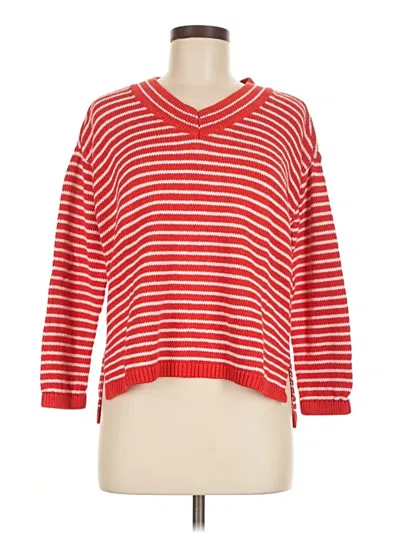 Pre-owned Talbots Pullover Sweater In Red