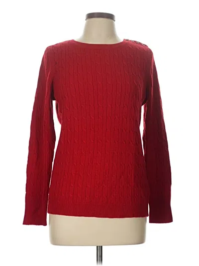 Pre-owned Talbots Pullover Sweater In Red