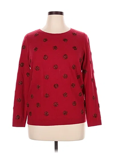 Pre-owned Talbots Pullover Sweater In Red
