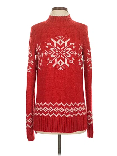 Pre-owned Talbots Pullover Sweater In Red