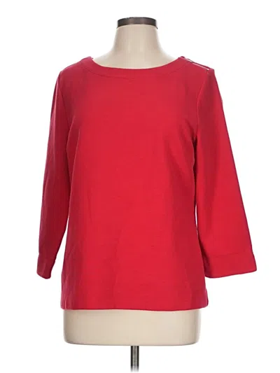 Pre-owned Talbots Pullover Sweater In Red