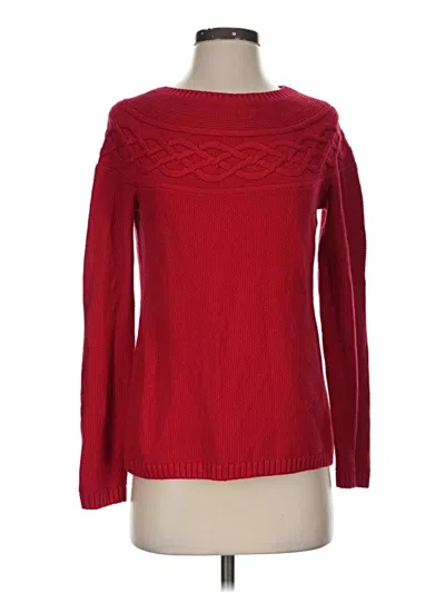 Pre-owned Talbots Pullover Sweater In Red