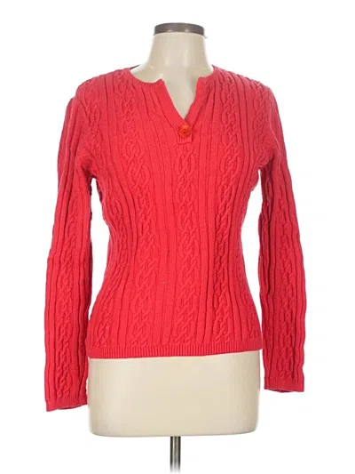 Pre-owned Talbots Pullover Sweater In Red