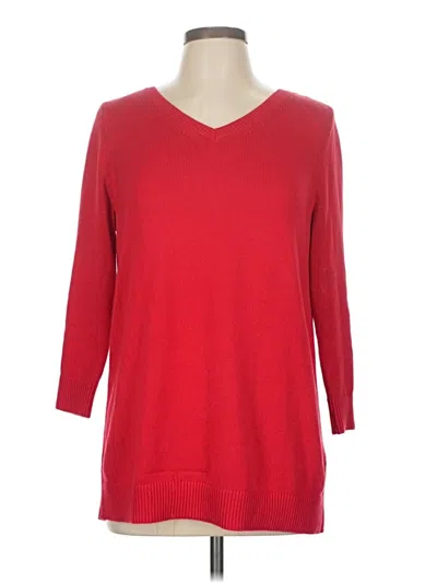 Pre-owned Talbots Pullover Sweater In Red