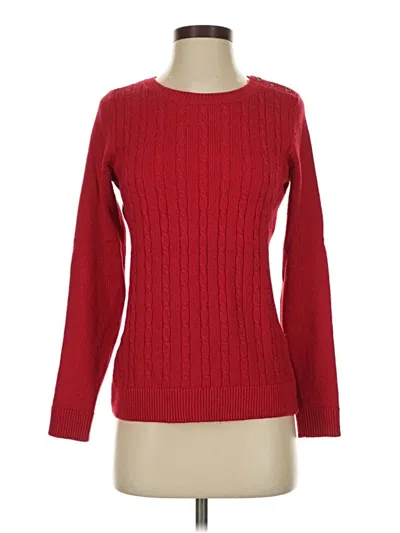 Pre-owned Talbots Pullover Sweater In Red