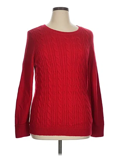 Pre-owned Talbots Pullover Sweater In Red