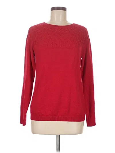Pre-owned Talbots Pullover Sweater In Red