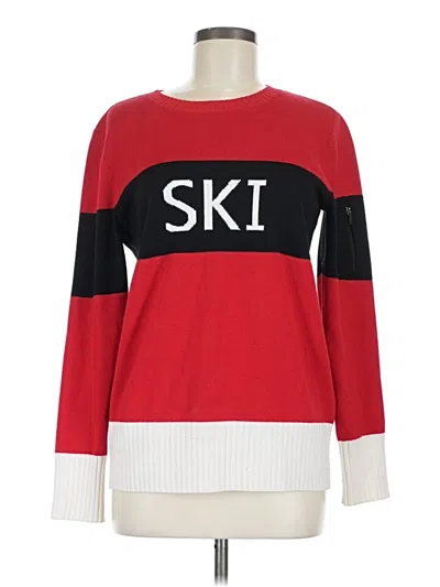 Pre-owned Talbots Pullover Sweater In Red