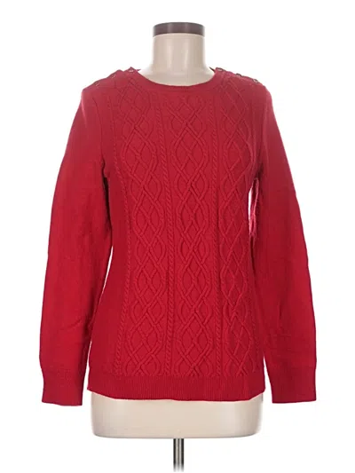 Pre-owned Talbots Pullover Sweater In Red