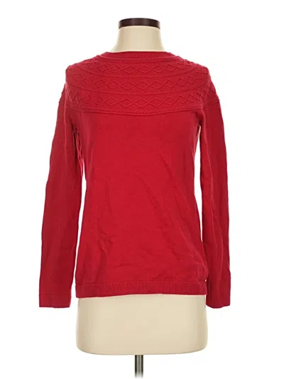 Pre-owned Talbots Pullover Sweater In Red