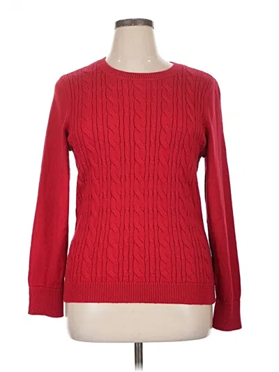 Pre-owned Talbots Pullover Sweater In Red