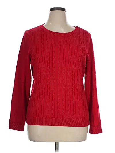 Pre-owned Talbots Pullover Sweater In Red