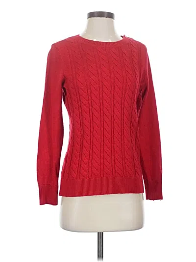 Pre-owned Talbots Pullover Sweater In Red