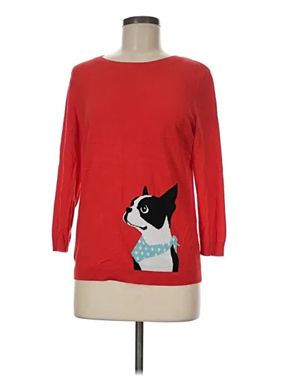 Pre-owned Talbots Pullover Sweater In Red