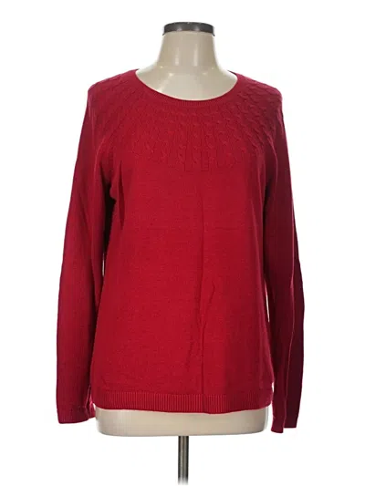 Pre-owned Talbots Pullover Sweater In Red