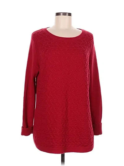 Pre-owned Talbots Pullover Sweater In Red