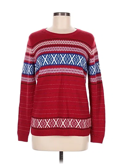 Pre-owned Talbots Pullover Sweater In Red