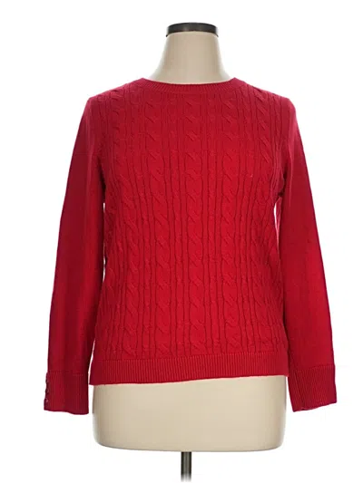 Pre-owned Talbots Pullover Sweater In Red