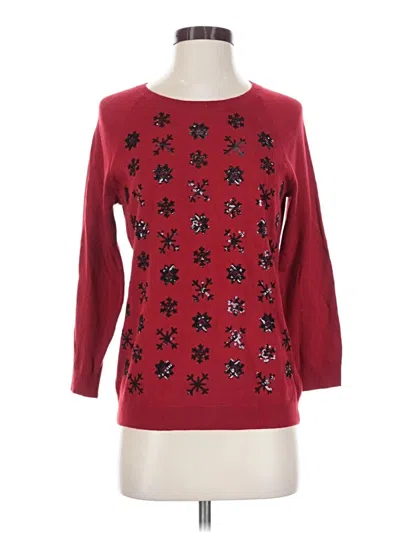 Pre-owned Talbots Pullover Sweater In Red