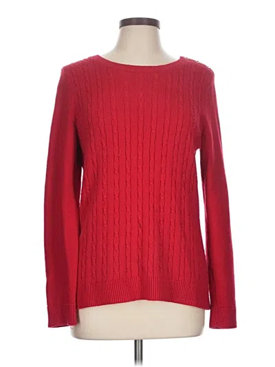 Pre-owned Talbots Pullover Sweater In Red