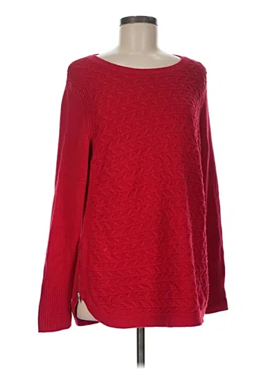 Pre-owned Talbots Pullover Sweater In Red