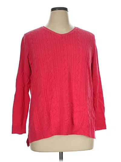 Pre-owned Talbots Pullover Sweater In Red