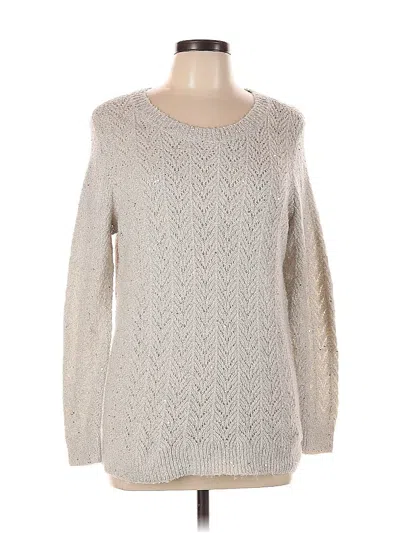 Pre-owned Talbots Pullover Sweater In Silver