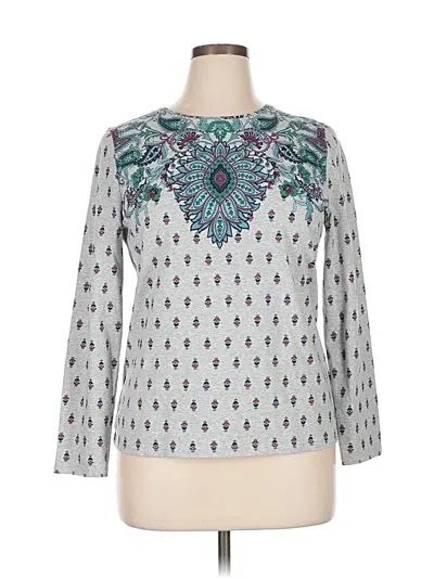 Pre-owned Talbots Pullover Sweater In Silver