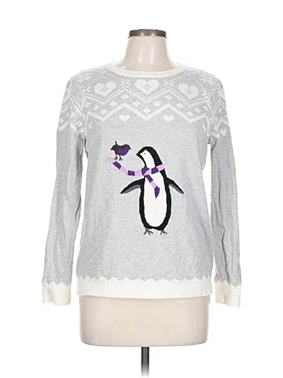 Pre-owned Talbots Pullover Sweater In Silver