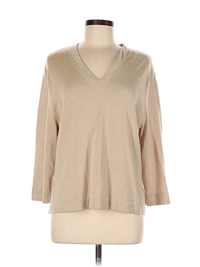 Pre-owned Talbots Pullover Sweater In Tan