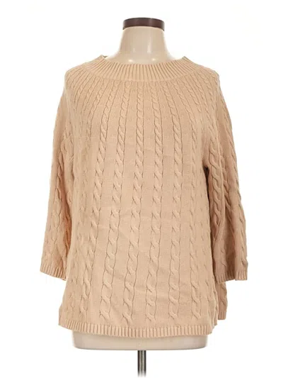 Pre-owned Talbots Pullover Sweater In Tan
