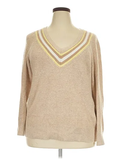 Pre-owned Talbots Pullover Sweater In Tan