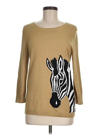 Pre-owned Talbots Pullover Sweater In Tan