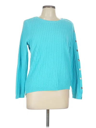 Pre-owned Talbots Pullover Sweater In Teal