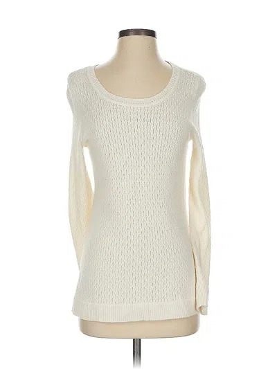 Pre-owned Talbots Pullover Sweater In White