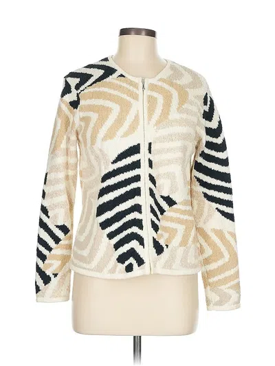 Pre-owned Talbots Pullover Sweater In White