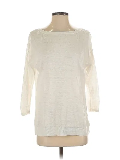 Pre-owned Talbots Pullover Sweater In White