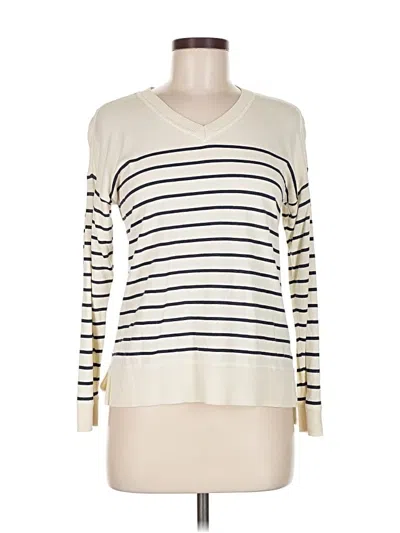 Pre-owned Talbots Pullover Sweater In White