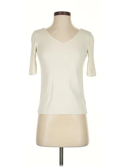 Pre-owned Talbots Pullover Sweater In White